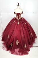 VESTIDO DE XV BURGUNDY CHF3106E18W35