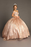 VESTIDO DE XV GOLD PINK BT9013E19W35