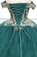 VESTIDO DE XV GREEN CHF3006EIE18W35