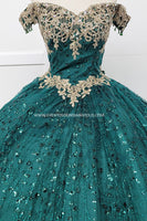 VESTIDO DE XV GREEN CHF3011E25W37