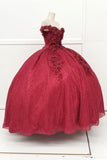 VESTIDO DE XV BURGUNDY CHF3013E20W40