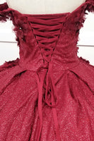 VESTIDO DE XV BURGUNDY CHF3013E20W40