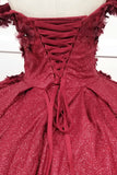 VESTIDO DE XV BURGUNDY CHF3013E20W40