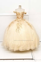 VESTIDO DE XV Champagne CHF3013E20W35