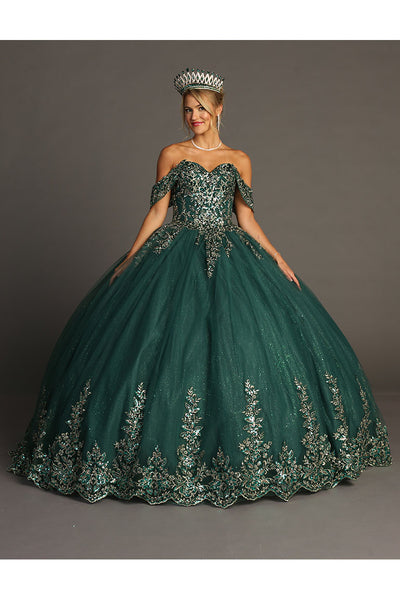 VESTIDO DE XV GREEN CHF3081E24W37