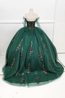 VESTIDO DE XV GREEN CHF3086E24W37