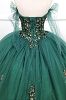 VESTIDO DE XV GREEN CHF3086E24W37