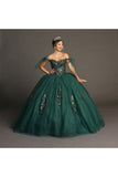 VESTIDO DE XV GREEN CHF3086E24W37