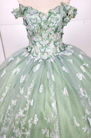 VESTIDO DE XV GREEN SAGE CHF3103E24W37