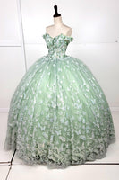 VESTIDO DE XV GREEN SAGE CHF3103E24W37